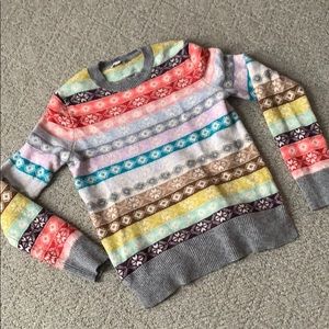 Gap wool pullover fair isle sweater